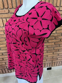 Blusa Jalapa con Bordados de un solo color Hecho a Mano Unitalla - Lari Moda