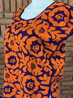 Blusa Jalapa con Bordados de un solo color Hecho a Mano Unitalla - Lari Moda