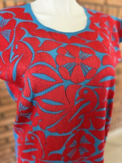 Blusa Jalapa con Bordados de un solo color Hecho a Mano Unitalla - Lari Moda