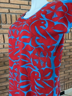 Imagen de Blusa Jalapa con Bordados de un solo color Hecho a Mano Unitalla