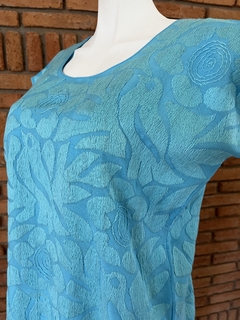 Imagen de Blusa Jalapa con Bordados de un solo color Hecho a Mano Unitalla