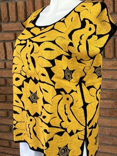 Imagen de Blusa Jalapa con Bordados de un solo color Hecho a Mano Unitalla