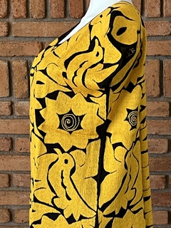 Blusa Jalapa con Bordados de un solo color Hecho a Mano Unitalla