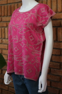 Blusa Jalapa con Bordados de un solo color Hecho a Mano Unitalla en internet
