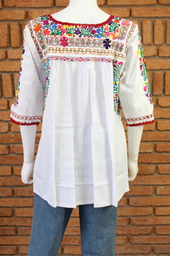 Blusa San Antonino deshilada manga 3/4 UNITALLA - Lari Moda