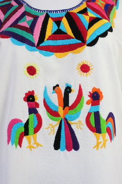 Blusa Artesanal Mod Huazolo Bordado Multicolor UT - comprar en línea