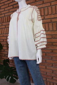 Blusa Tejida a Mano Mod. Bárbara Unitalla - Lari Moda
