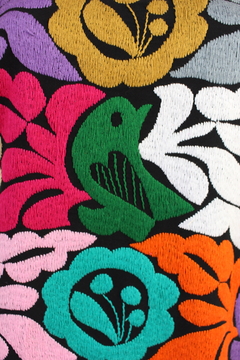 Imagen de Blusa Jalapa Bordada A Mano negro multicolor Unitalla