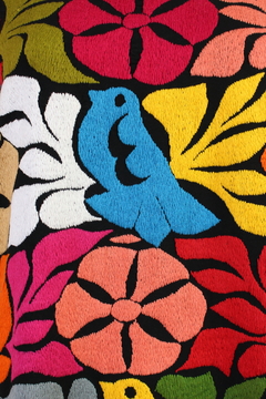 Imagen de Blusa Jalapa Bordada A Mano negro multicolor Unitalla