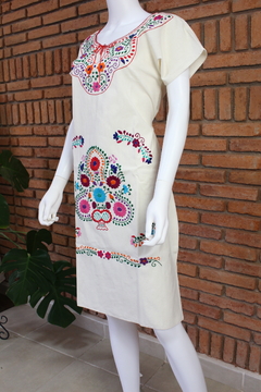 Vestido Bordado A Mano Mod Kimono Manta - tienda en línea
