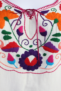 Imagen de Vestido Bordado A Mano Mod Kimono Manta