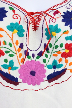 Imagen de Vestido Bordado A Mano Mod Kimono Manta