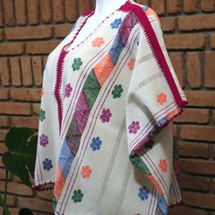 Blusa/blusón Mod. Paloma con Brocados multicolor Unitalla - tienda en línea