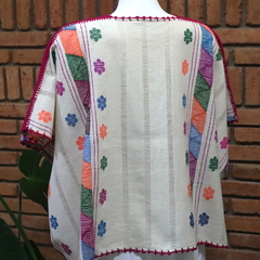 Imagen de Blusa/blusón Mod. Paloma con Brocados multicolor Unitalla