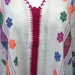 Blusa/blusón Mod. Paloma con Brocados multicolor Unitalla