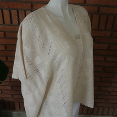 Blusa/blusón Mod. Paloma con Brocados multicolor Unitalla - tienda en línea