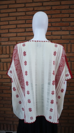 Blusa/blusón Mod. Paloma con Brocados multicolor Unitalla en internet