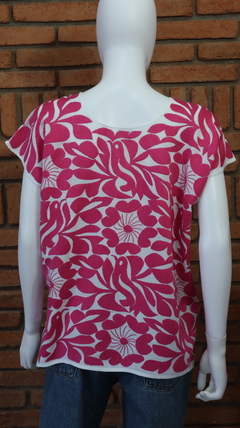 Blusa Jalapa con Bordados de un solo color Hecho a Mano Unitalla en internet