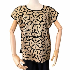 Blusa Jalapa con Bordados de un solo color Hecho a Mano Unitalla - comprar en línea