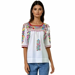 Blusa San Antonino deshilada manga 3/4 UNITALLA - comprar en línea