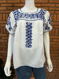 Imagen de Blusa Bordada A Mano Mod. Ita Talla S, M, L.