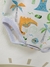 Body Malibu Manga corta Estampado Art 338 Dinos White - Mushu Mayorista bebes y niños 