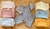 Mini ajuar 2 broches de metal 3 piezas liso art - 536 Blanco en internet