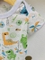 Body Malibu Manga corta Estampado Art 338 Dinos White - comprar online