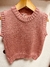 Chaleco cuello redondo bebe Art-541 Rosa Viejo