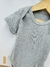 Body Malibu Manga corta lisos Art-159 Gris Melange en internet