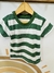 Remera Manga corta estampada Art 653 rayada Verde