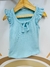Remera Manga corta volado con cordón Art 689 Aqua