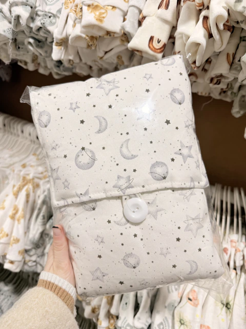 Cambiador relleno grande art- 322 Lunas y Estrellas Gris