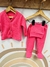 Ajuar malibu liso 3 piezas Fucsia Art- 537