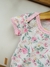 Body Malibu Manga corta Art 338 Rosas Fondo White - comprar online