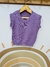 Chaleco cuello redondo bebe Art-541 Lila