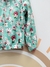 Campera Plush estampada Art - 617 Coneja Green - comprar online