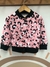 Campera bebé algodón rústico Art- 435 Print Rosado Rib Negro - comprar online