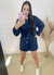 Conjunto camisa e short Maite - Azul marinho - loja online