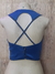 blusa cropped azul my favorite thing(s) tam p - comprar online