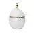 Cj em Porcelana Para Café e Chá Branco C/ Dourado Egg 3Pçs - Casa Modelo