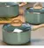 Jogo de Panelas Brinox Antiaderente Ceramic Life 6 Peças Botanika - Verde com Indução - Casa Modelo