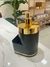 Dispenser Organizador de Pia - Preto com Dourado - Casa Modelo