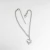Pulseira em Aço Inoxidável Corrente Portuguesa com Pingente Mini Coração - comprar online