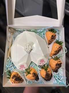 Corazón de pascua conejo