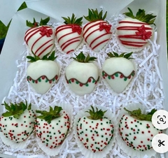 Fresas navideñas en internet