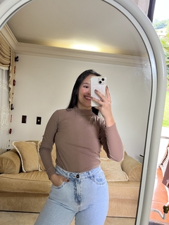 Blusa manga comprida gola - MANNA 