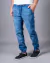 JOGGER JEAN CARGO BLUE DENIM CON SPANDEX CONFORT (005009) - comprar online