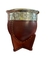 Mate de acero Imperial forrado en cuero y alpaca guarda pampa - tienda online