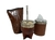 Combo (Mate imperial premium+bombilla cucharita+yerbera lata+azucarera estuche)